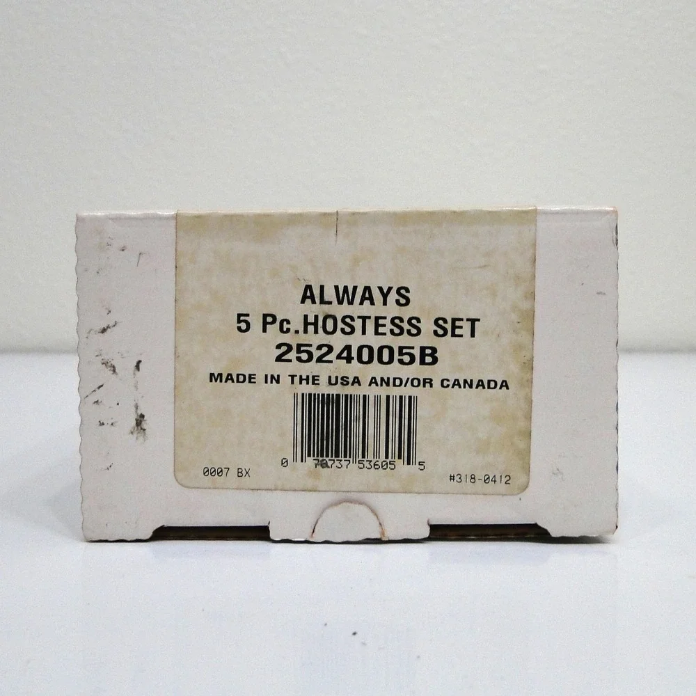 Oneida Always 5 Piece Hostess Set 18/8 Stainless Serving Fork Spoons Knife‎ USA